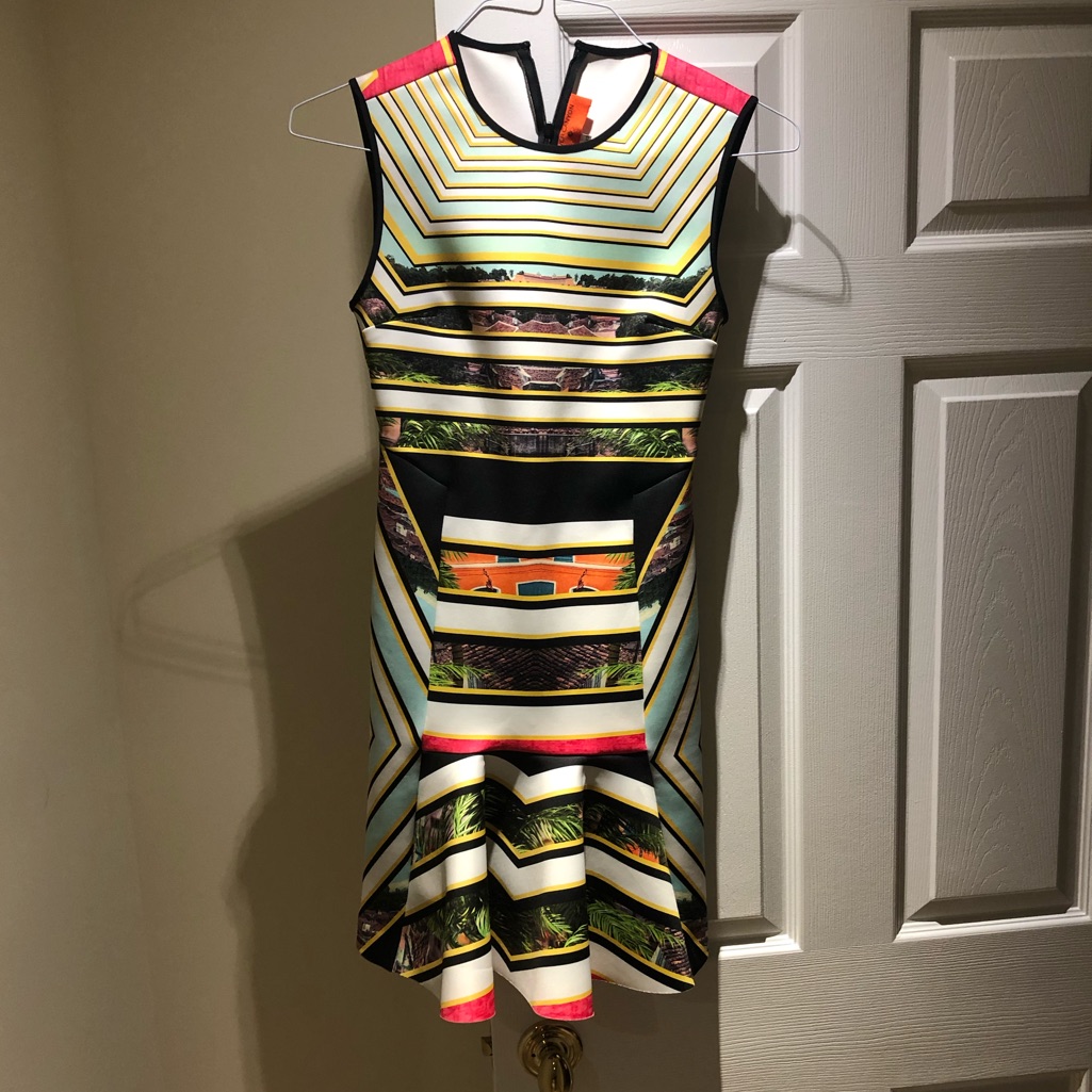Clover Canyon Mini Dress Flare Skirt Sz Xs